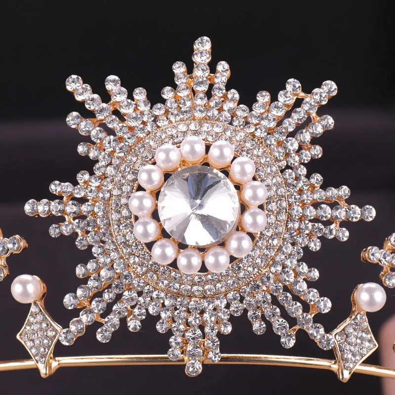 Lordly Dramatic Pearl Tiara