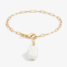 Lumi Pearl Gold Chain Bracelet