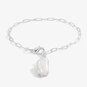 Lumi Pearl Pearl Chain Silver 19cm Total Length Bracelet 6203