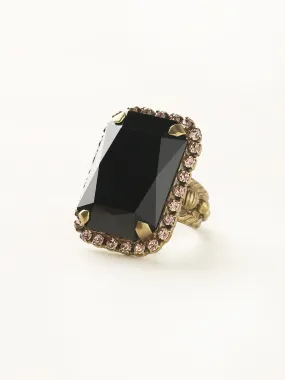 Luxurious Emerald-Cut Cocktail Ring - RBT69AGBF