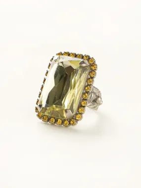 Luxurious Emerald-Cut Cocktail Ring - RBT69ASLMD