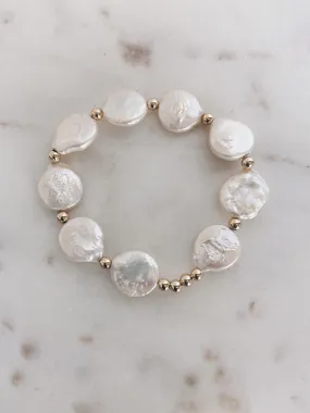Mac and Ry - Freshwater Coin Pearl Bracelet