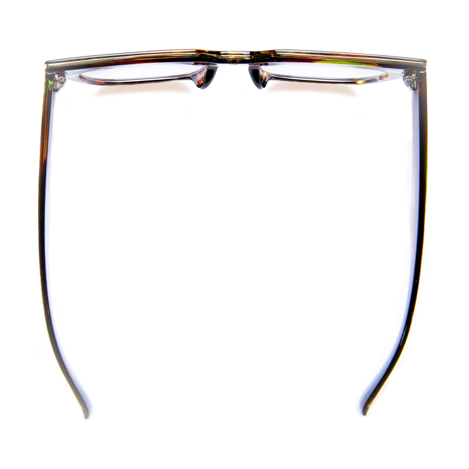 MADISON | Brown | Green Streaks | Gold Rim | Blue Light
