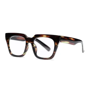 MADISON | Brown | Green Streaks | Gold Rim | Blue Light