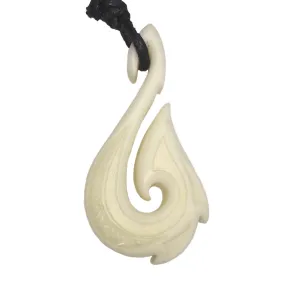 Maori Fishhook Pendant Necklace