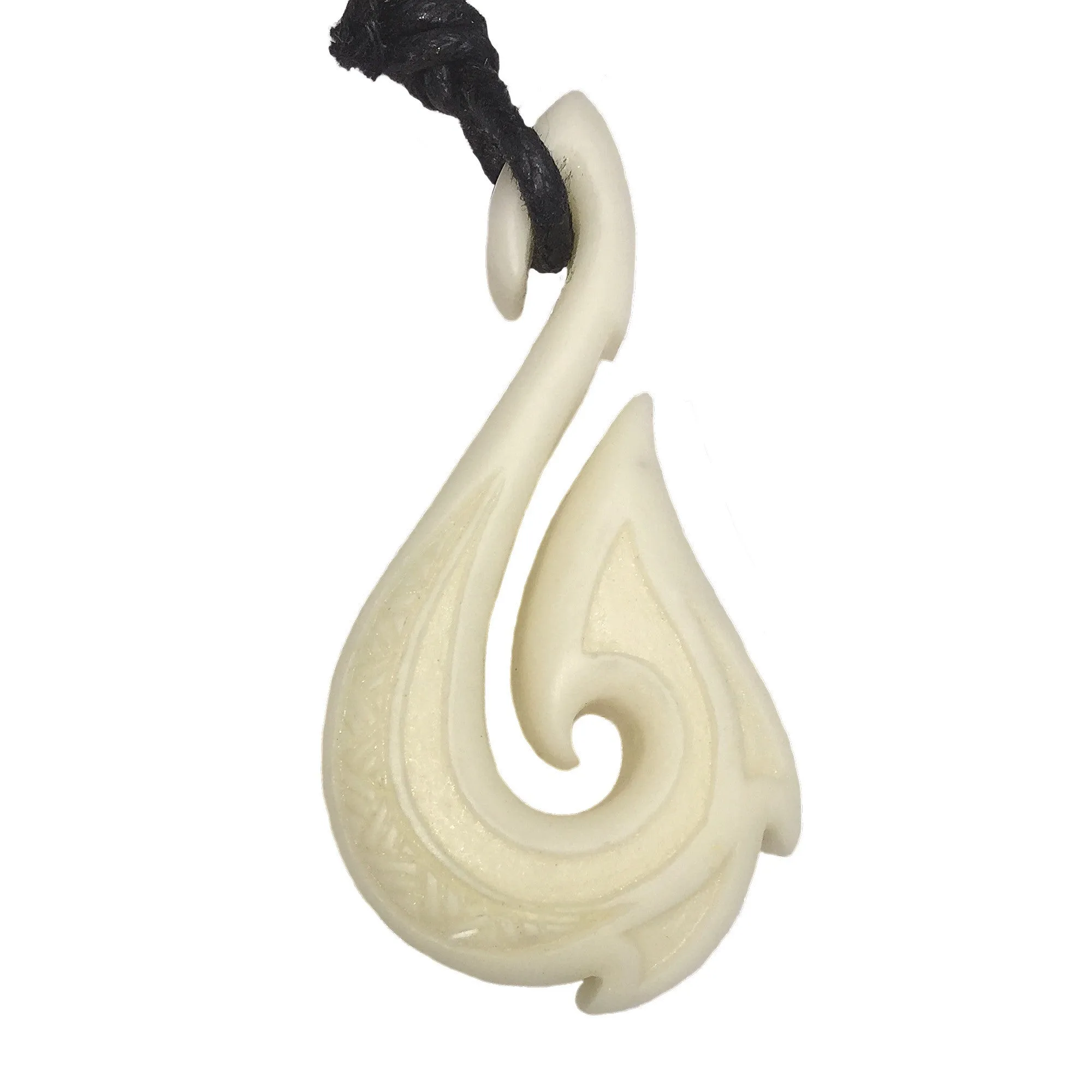 Maori Fishhook Pendant Necklace