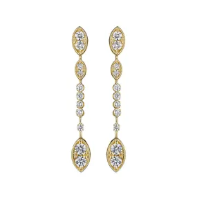 Marquise Wave Earrings