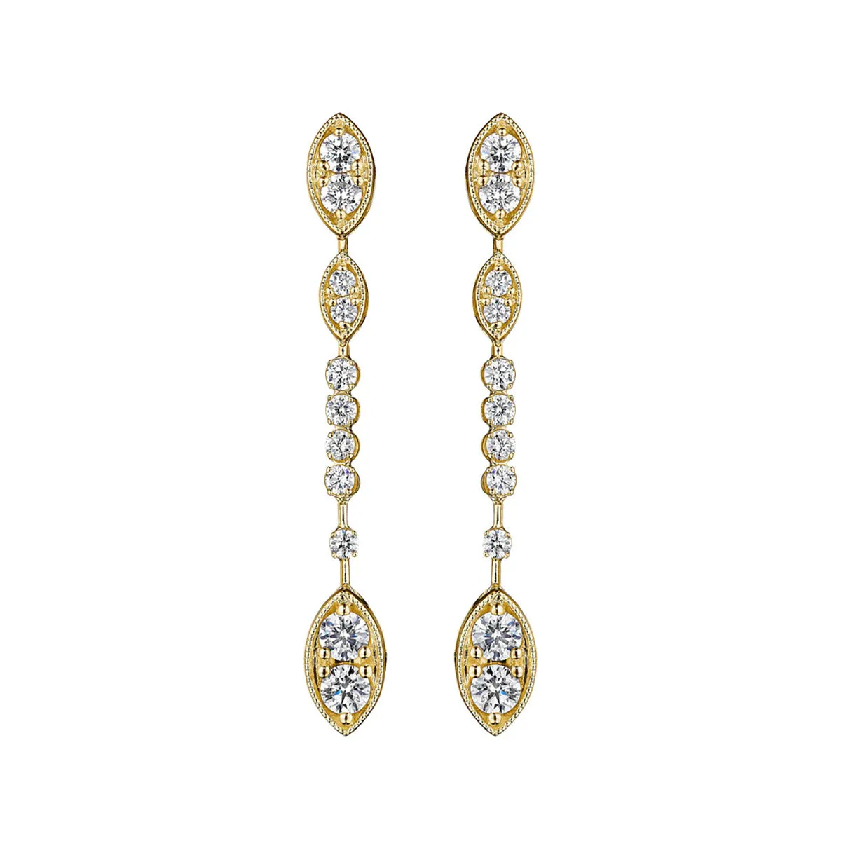 Marquise Wave Earrings