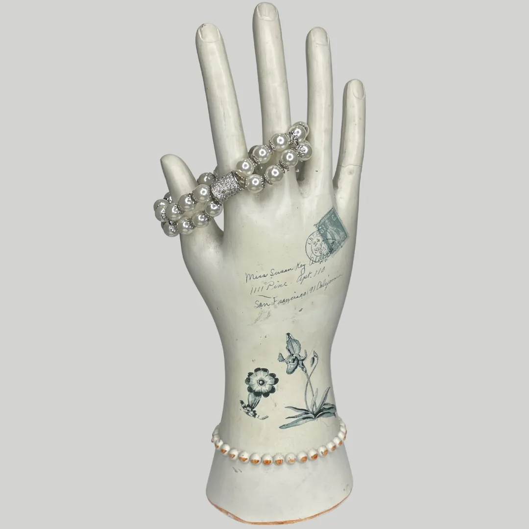 Mary Antoinette Pearl and Diamanté Bracelet - Jodi Maree Accessories