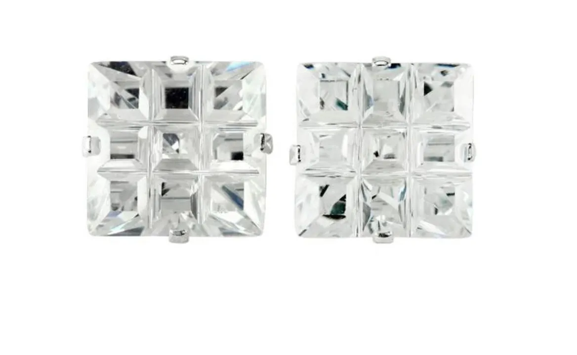 Micropaved Studded Earrings