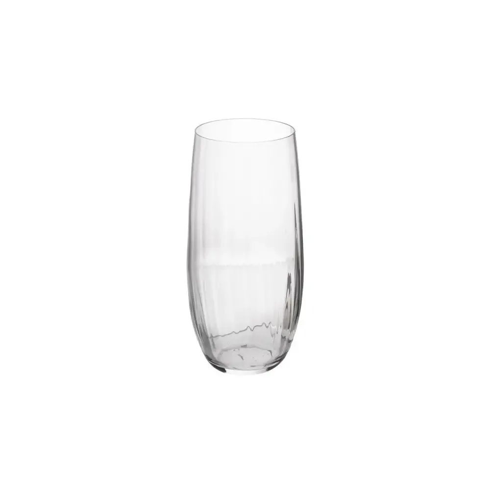 Mikasa Treviso 4-Piece Crystal Highball Glass Set, 400ml