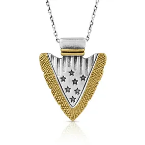 Montana Silversmiths Star Spangle Arrowhead Necklace NC5329