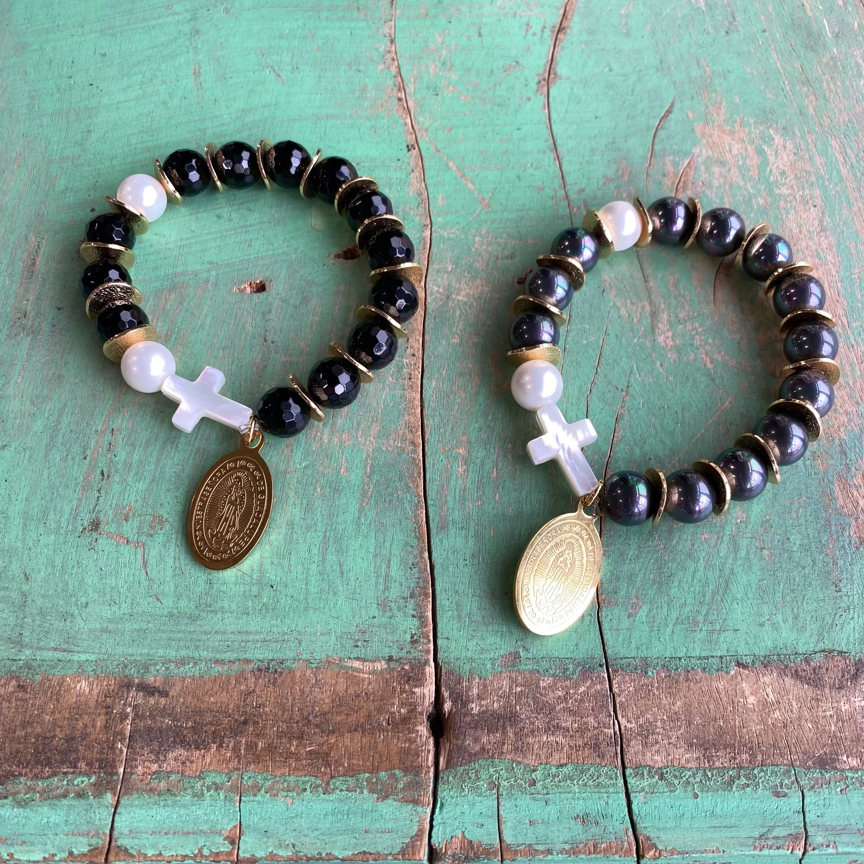 Mother of Pearl Rosary Bracelet