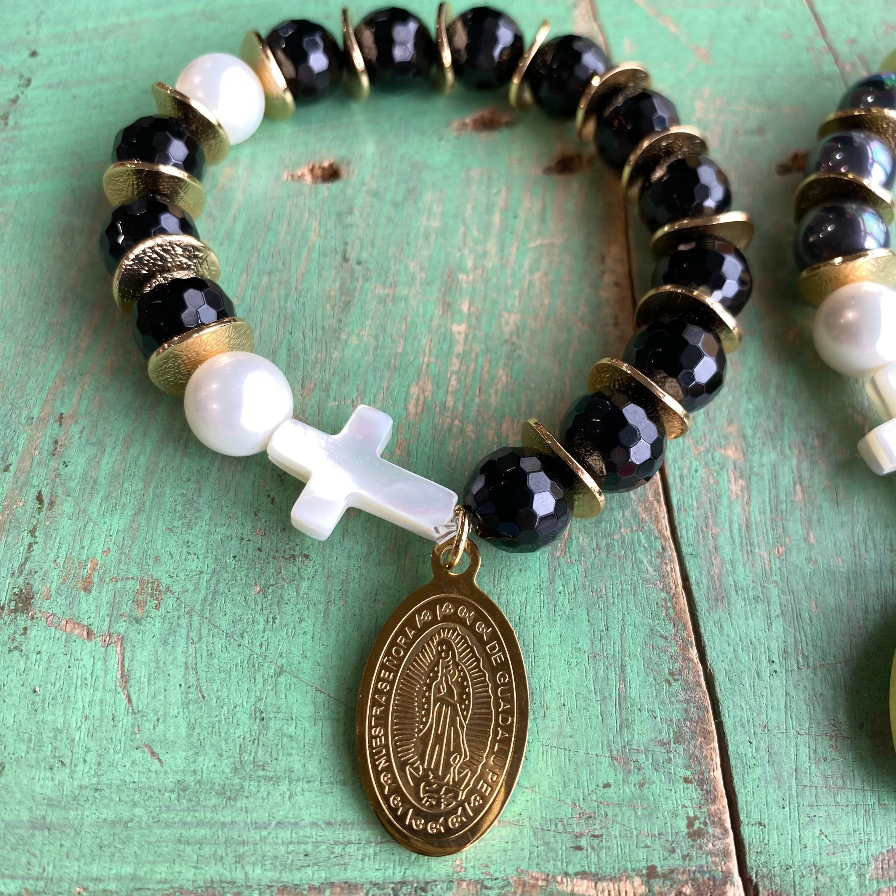 Mother of Pearl Rosary Bracelet