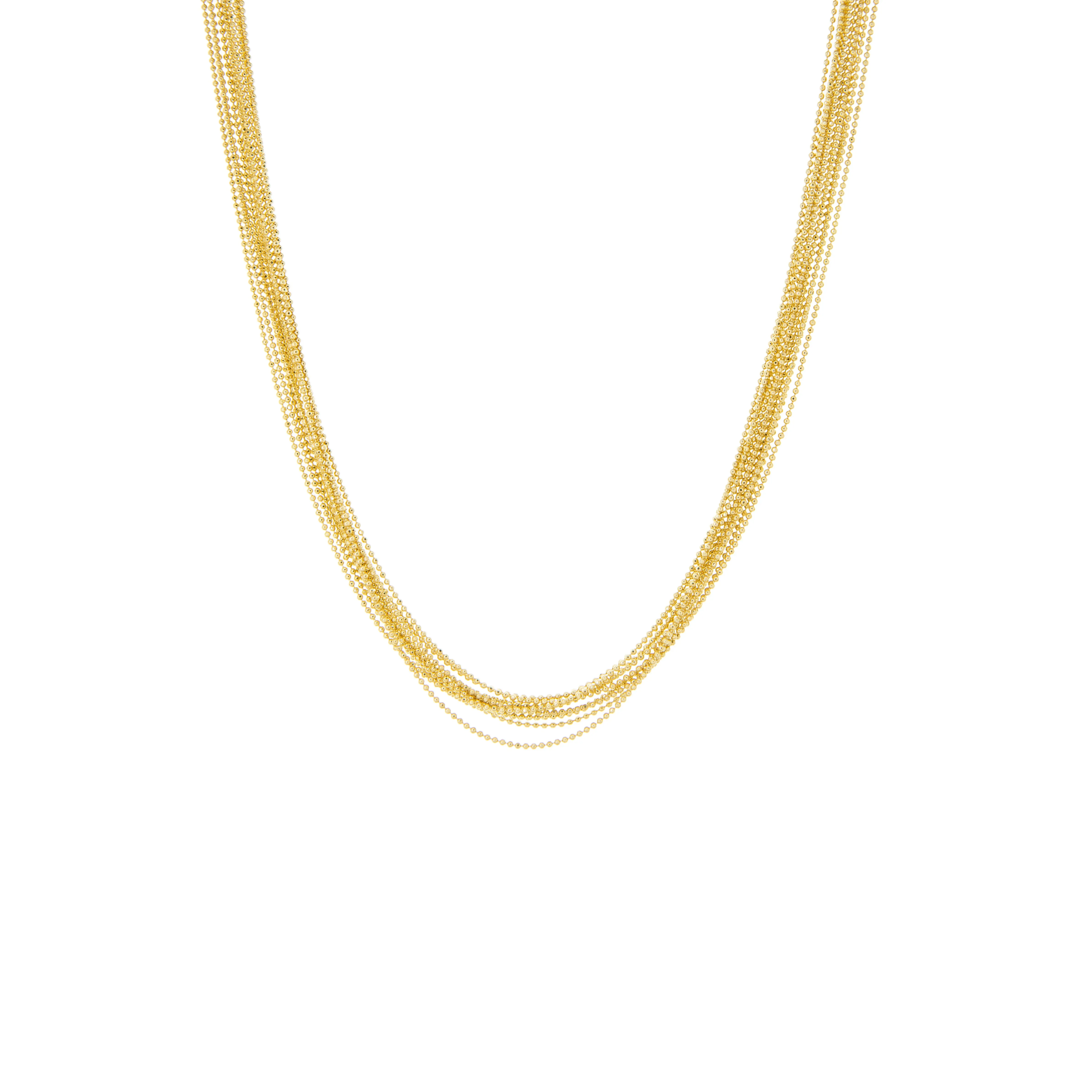 multi strand chain necklace