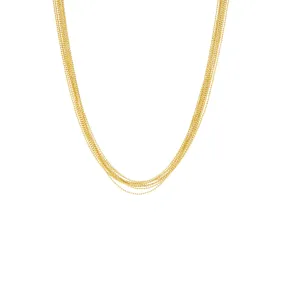 multi strand chain necklace