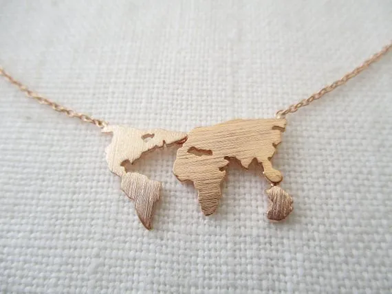 @MyLifesATravelMovie Signature World Map Necklace