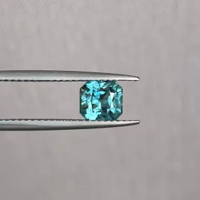 Natural Blue Green Sapphire Radiant Cut 1.43 Carat