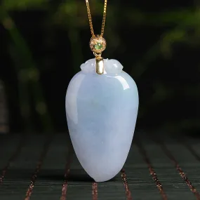 Natural Jade Pendant Jadeite Gold Pendant PT97