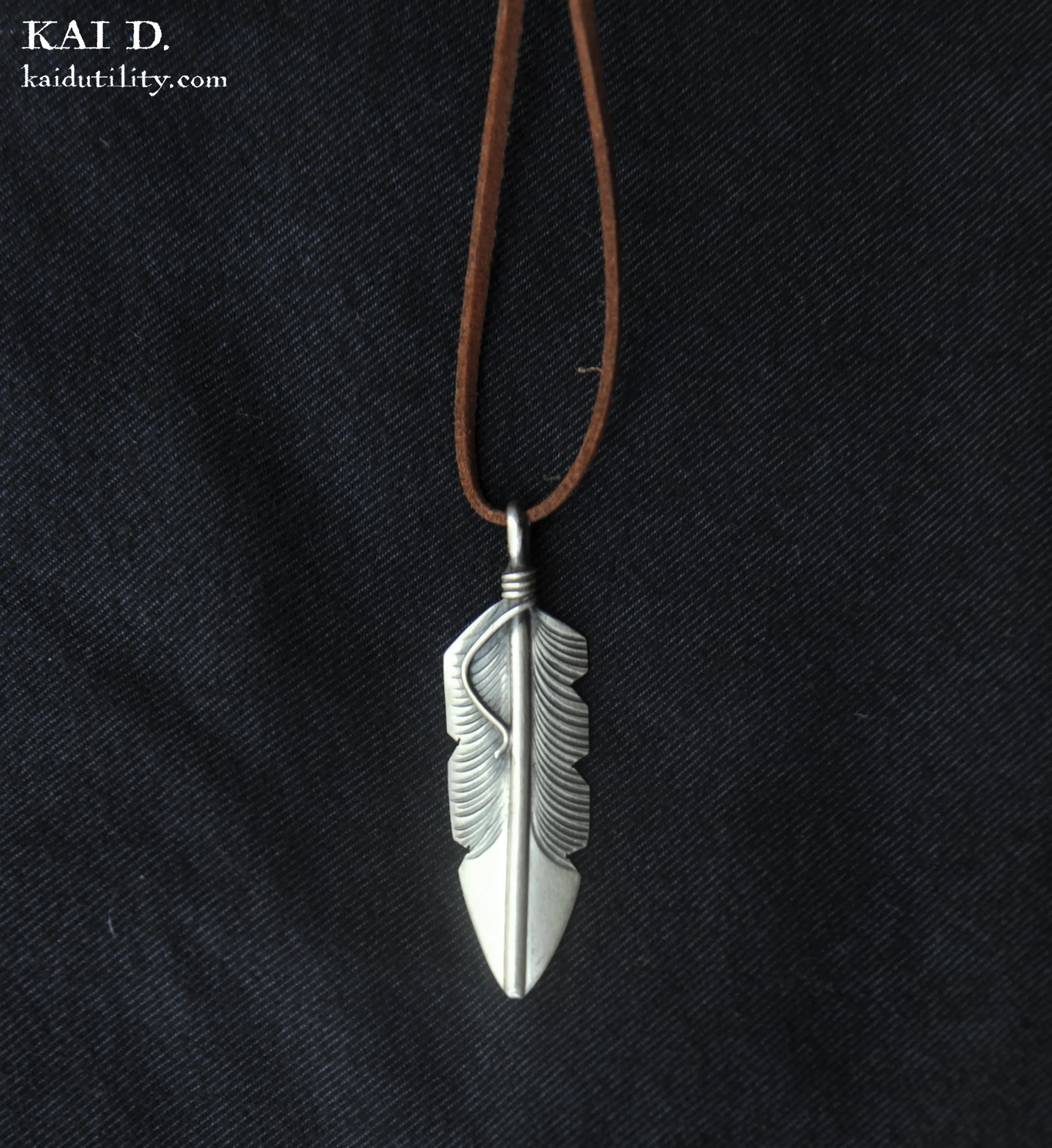 Navajo Feather Pendant