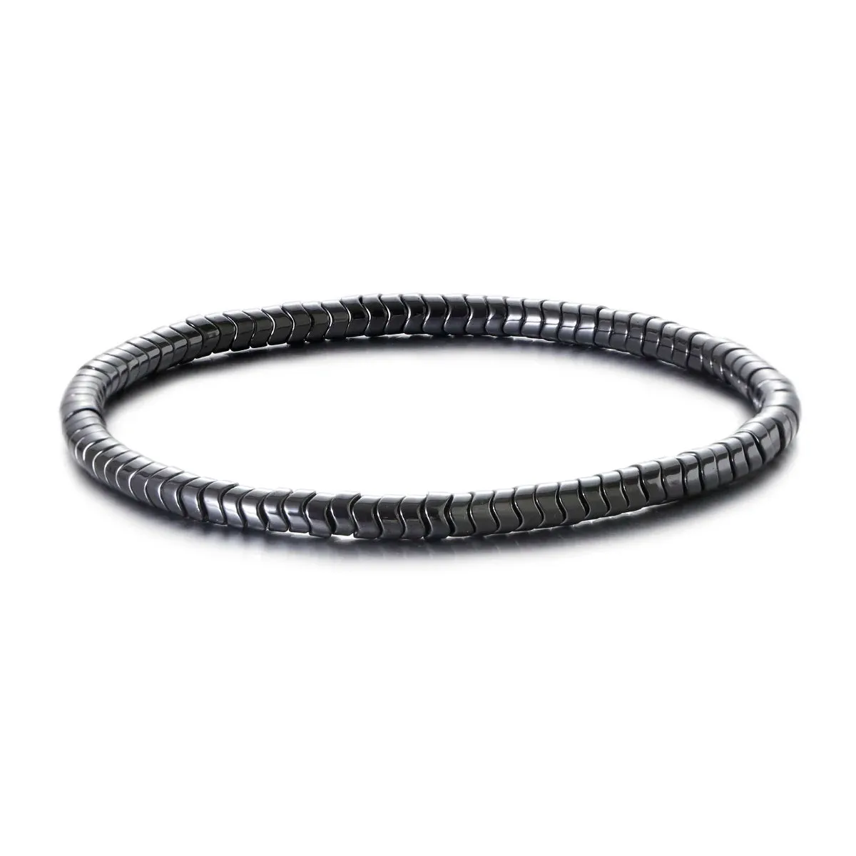 New Arrow Hematite Elastic Bracelet Men Jewelry Armband Heren Fashion Beaded Yoga Bracelet Women Bileklik