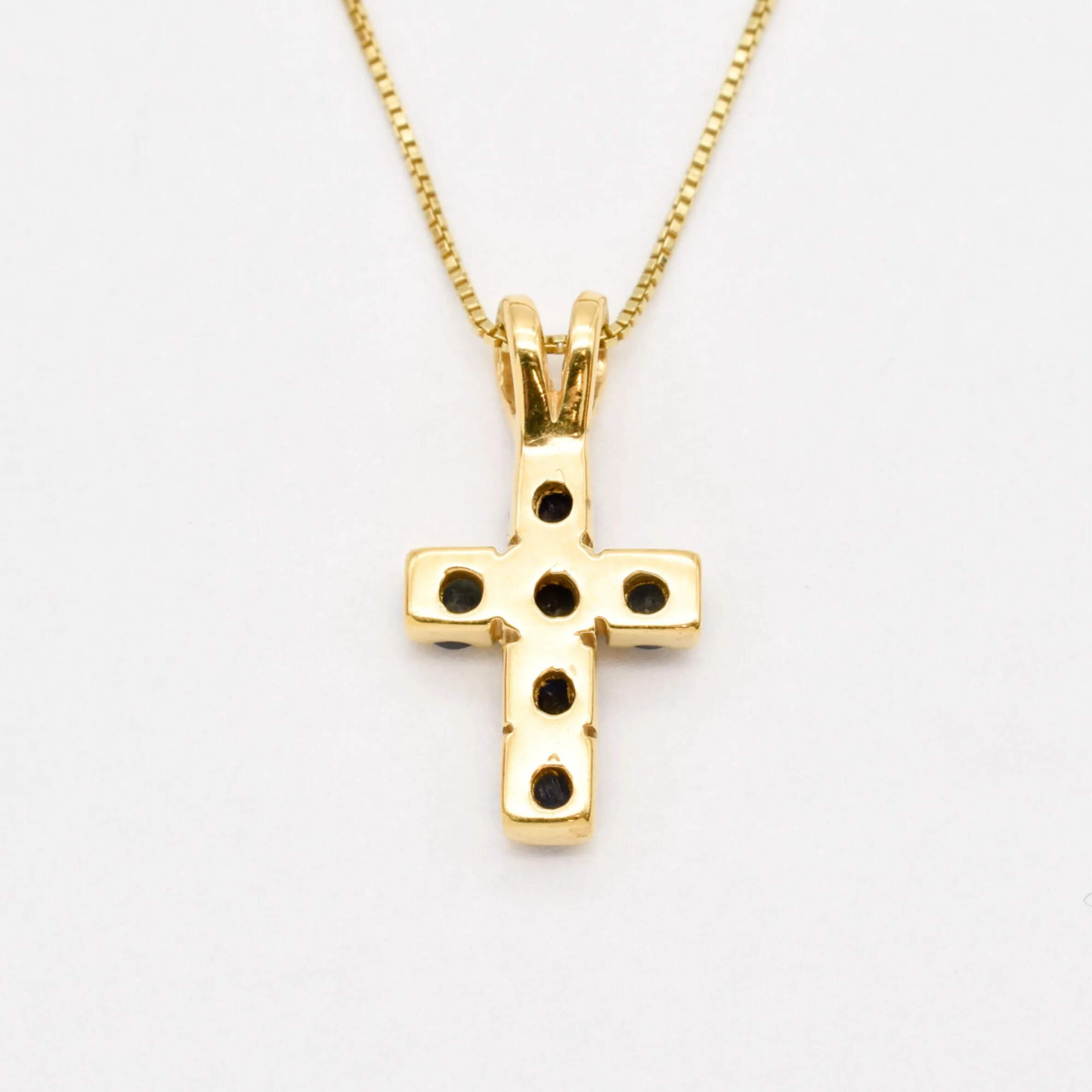 Onyx Cross Necklace - Gold Onyx - Natural Onyx Pendant-