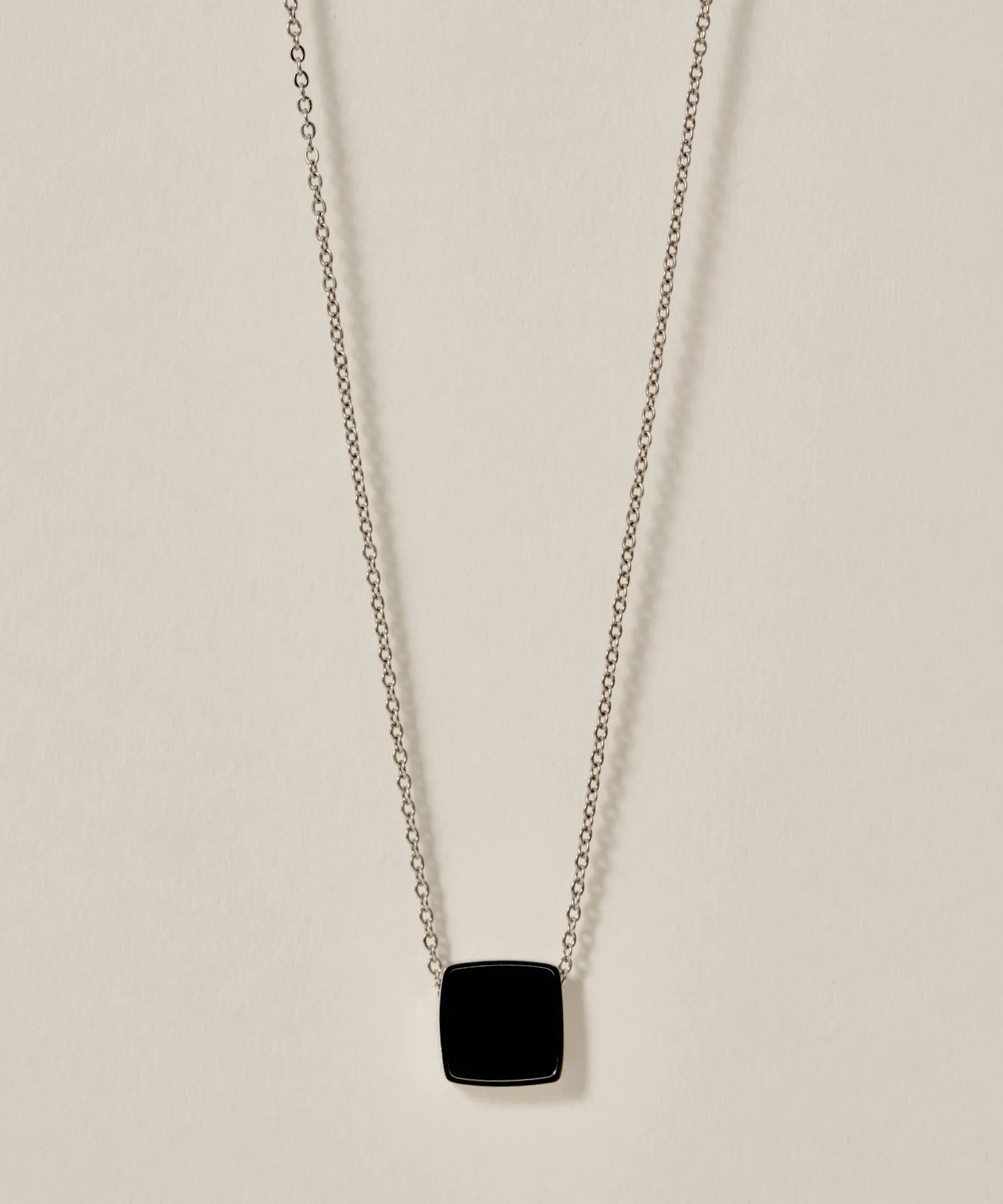 Onyx Pendant Necklace［Stainless］