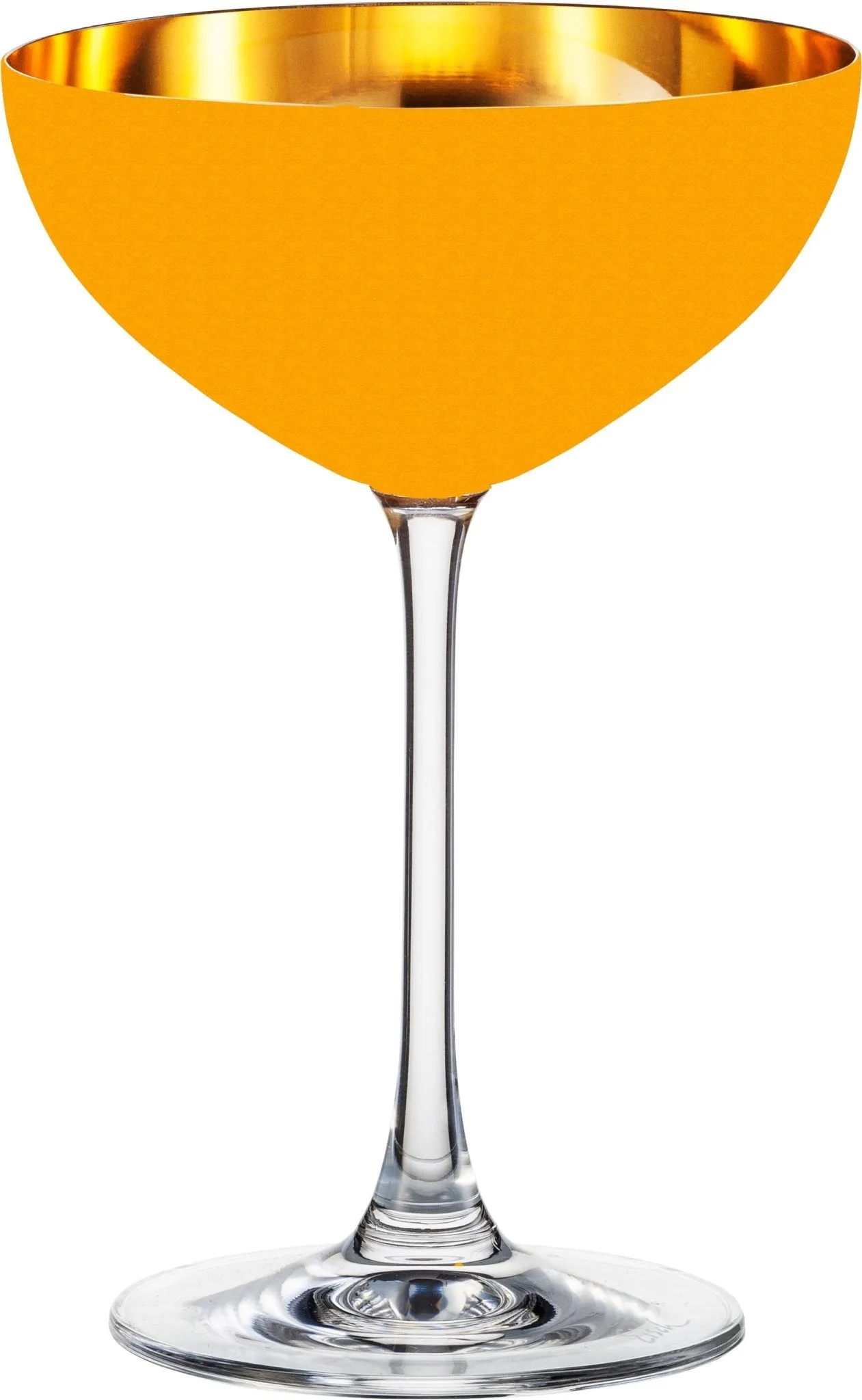 ORO24k Champagne Coupe Crystal 24k Glass, Set of 2