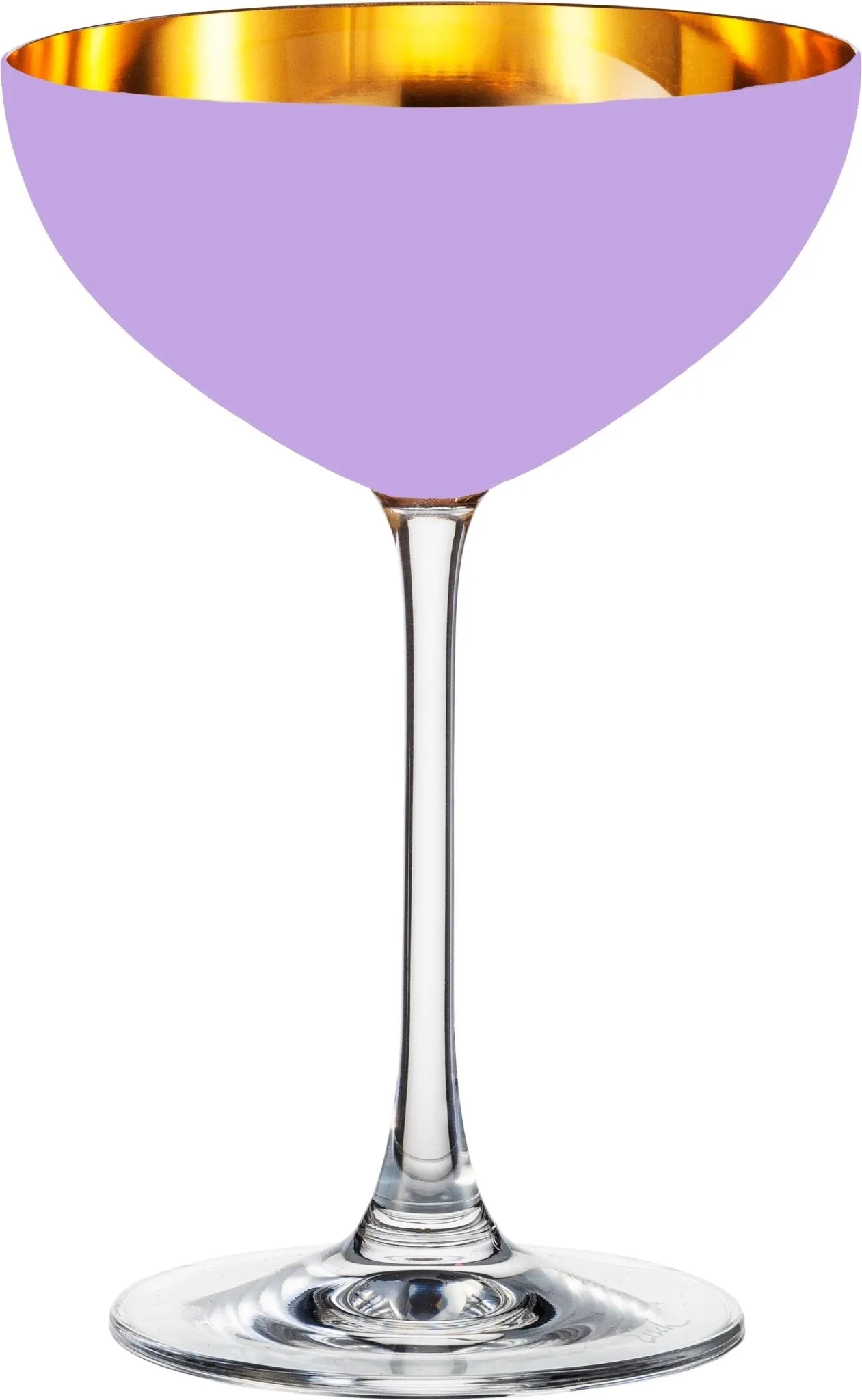 ORO24k Champagne Coupe Crystal 24k Glass, Set of 2