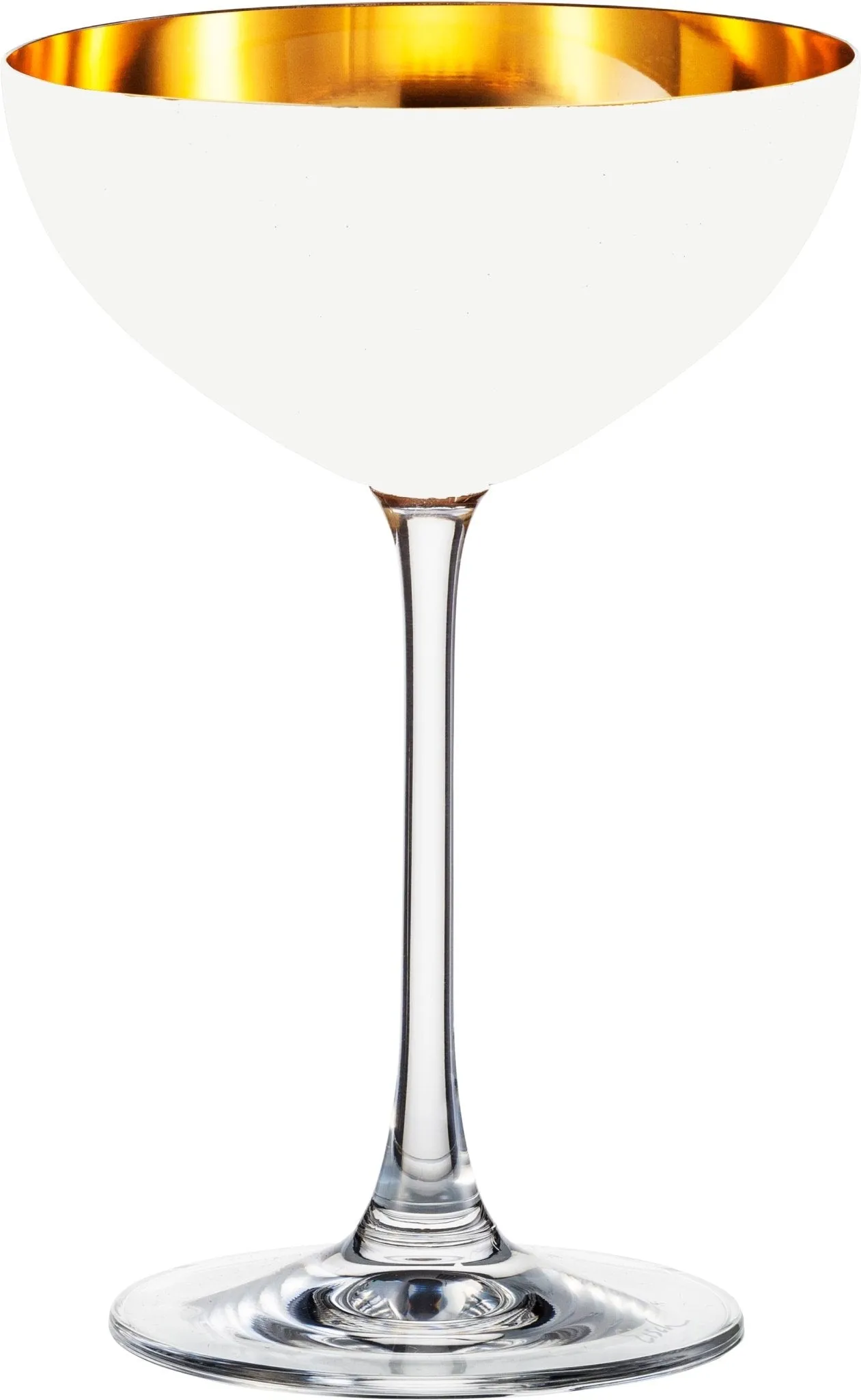 ORO24k Champagne Coupe Crystal 24k Glass, Set of 2