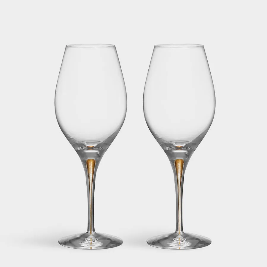 Orrefors Intermezzo Gold Balance Set of 2