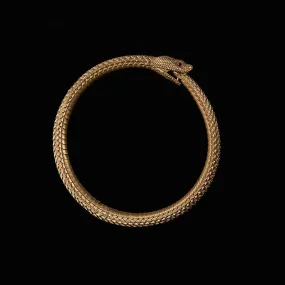 Ouroboros Bracelet: Brass / 2.3"