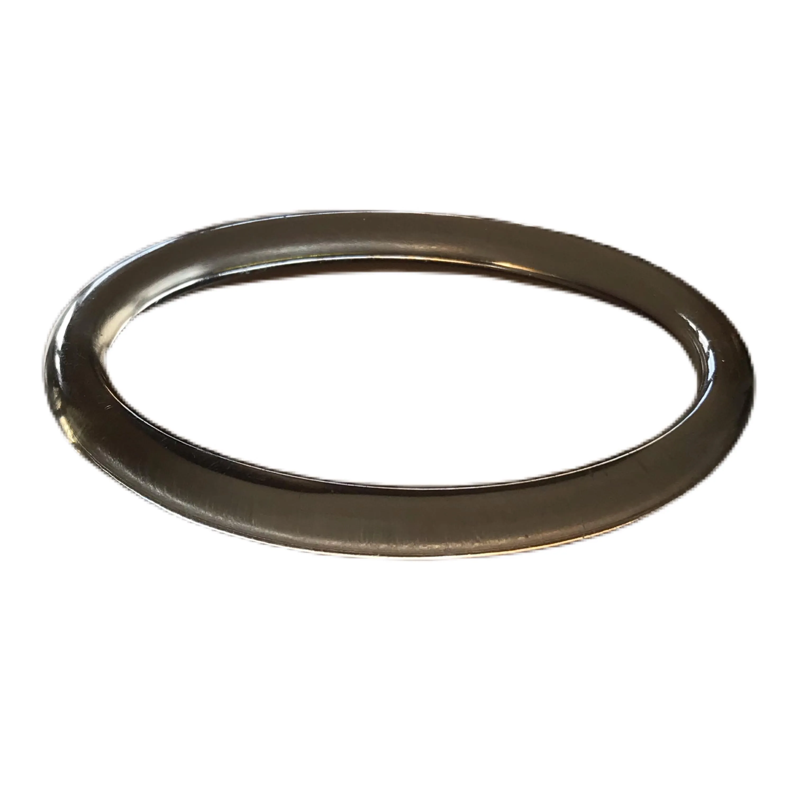 Oval Smoky Lucite Tube Bangle Bracelet circa 1960s