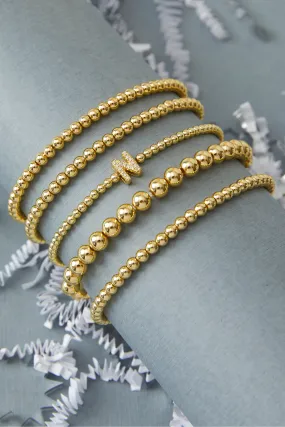 Paloma Initial 3mm Ball Bracelet