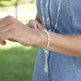 Pearl Layering Bracelet in Silver