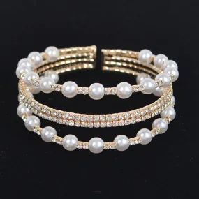 Pearl Rhinestones Bracelet