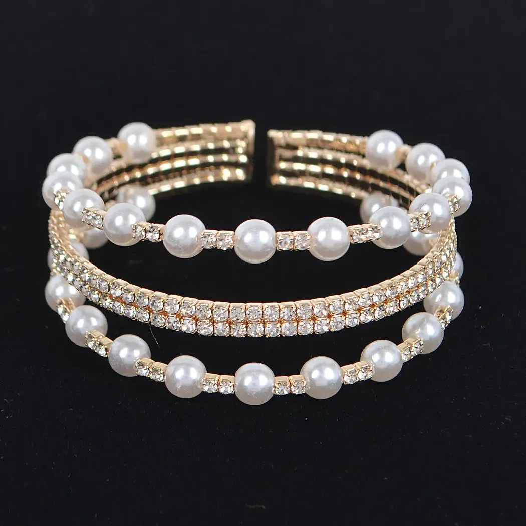 Pearl Rhinestones Bracelet