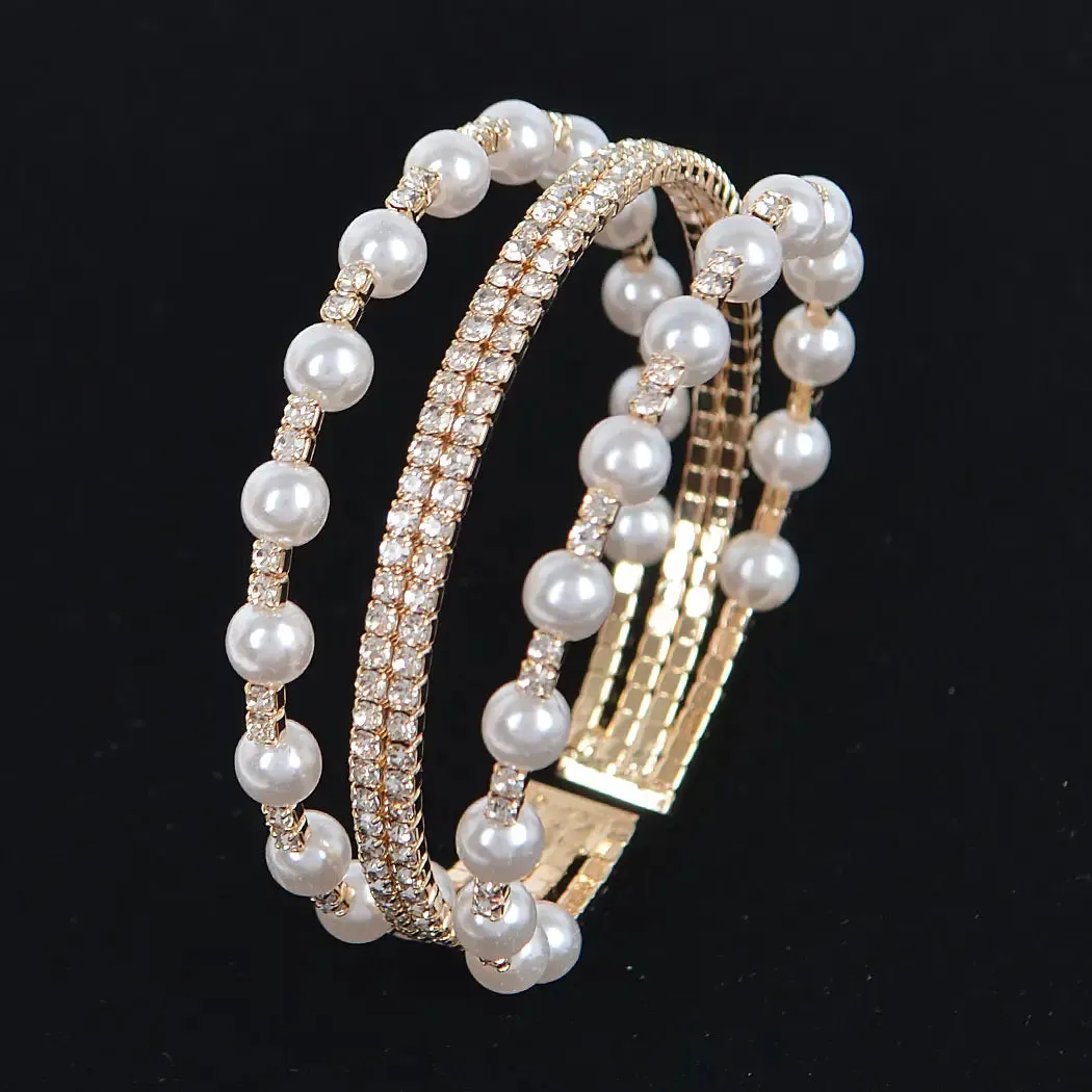 Pearl Rhinestones Bracelet