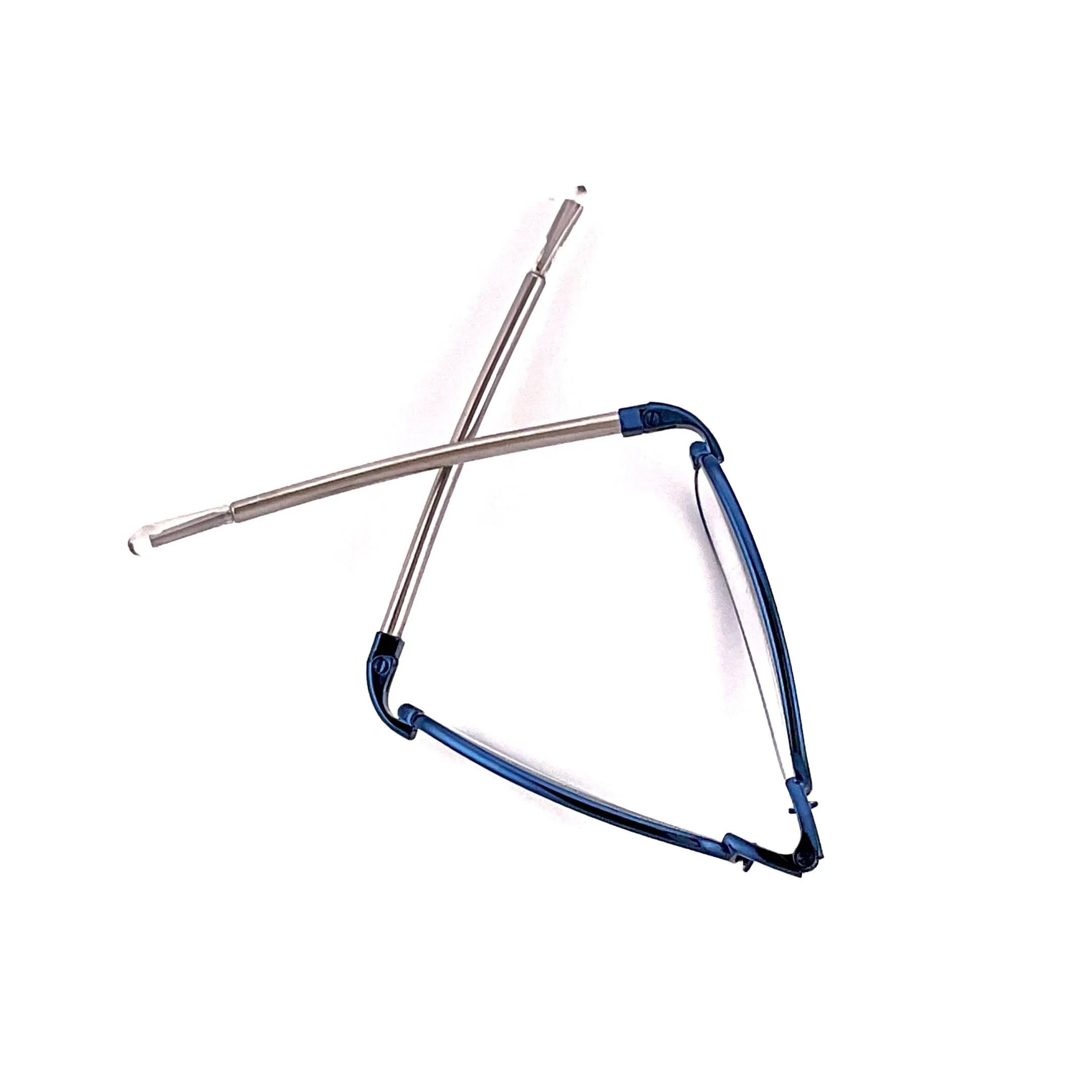 Periscope Pocket Sized Folding Reading Glasses With Metal Case