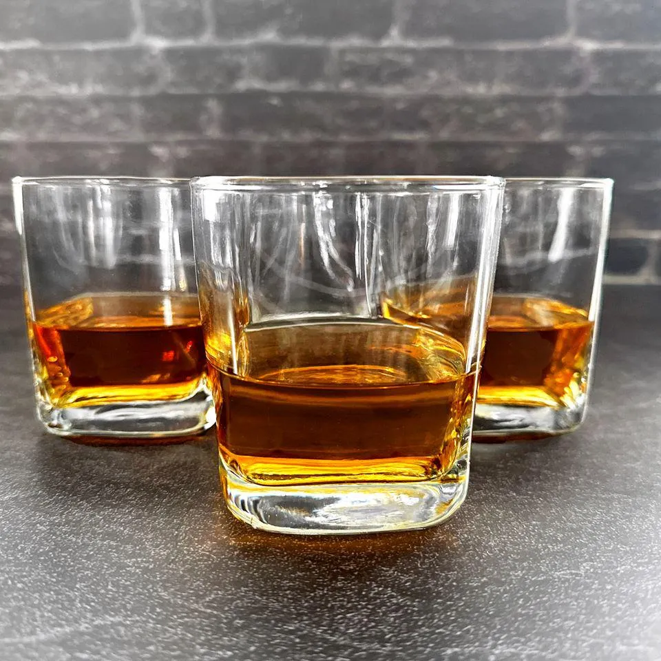 Personalized Square Cocktail Glass