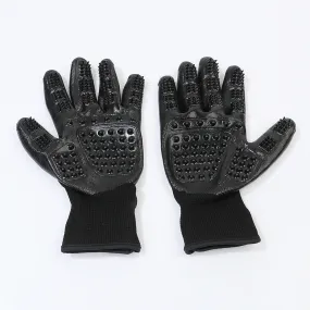 Pet Grooming Brush Deshedding Bath Wash Gloves