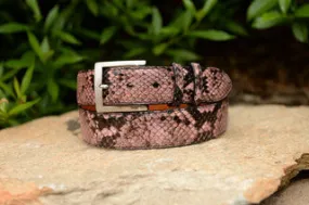 Python Belt: Marked Python Pink