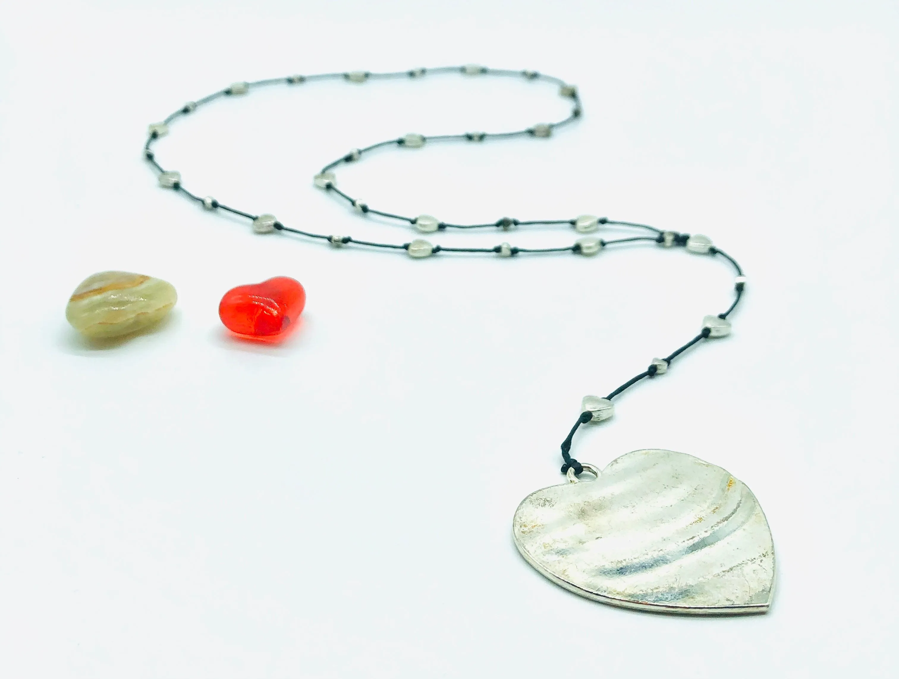 Raw Moda Solid Heart Alloy Necklace