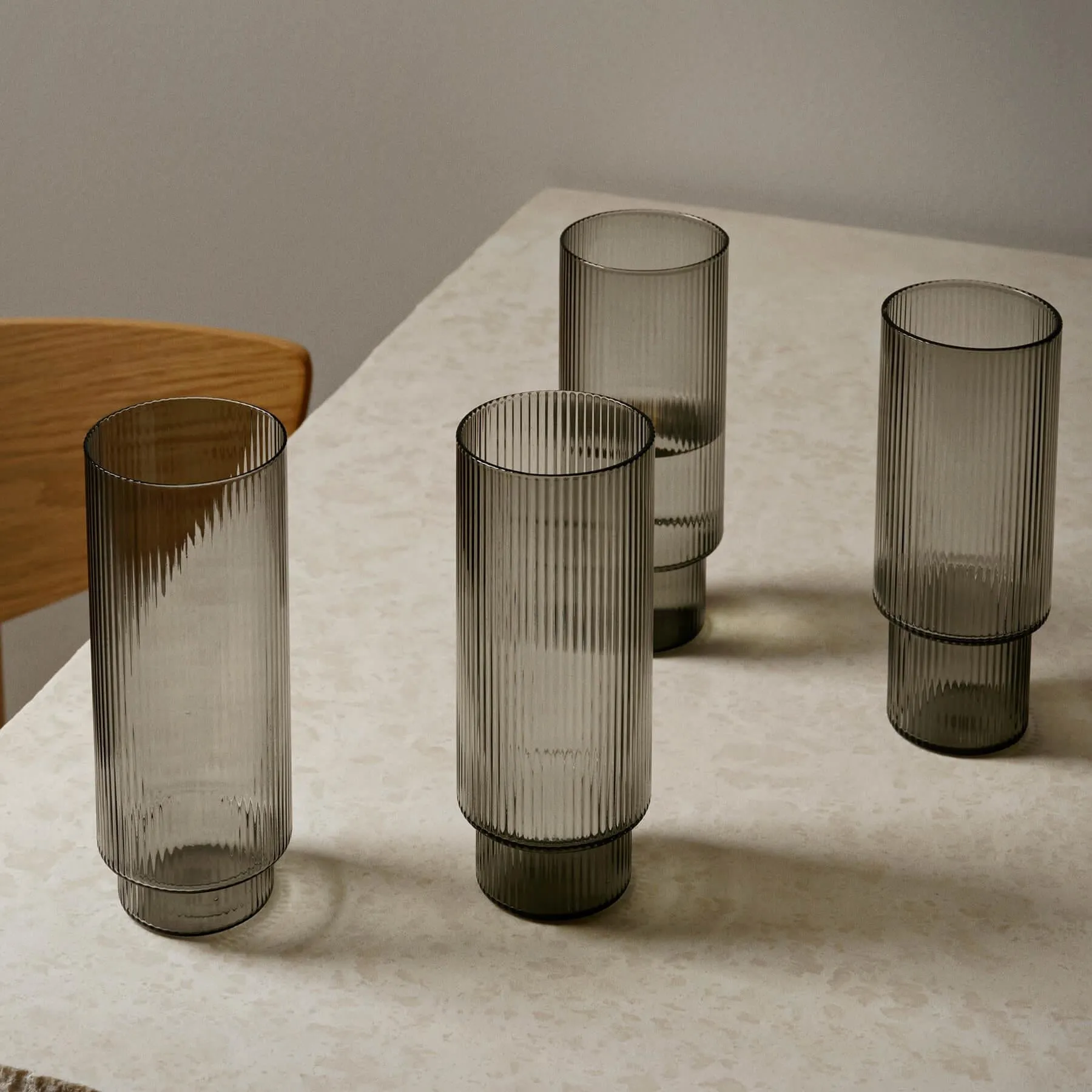 Ripple long drink glass - set of 4