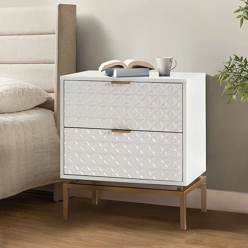 Rodolfo 25" Tall 2-Drawer Nightstand