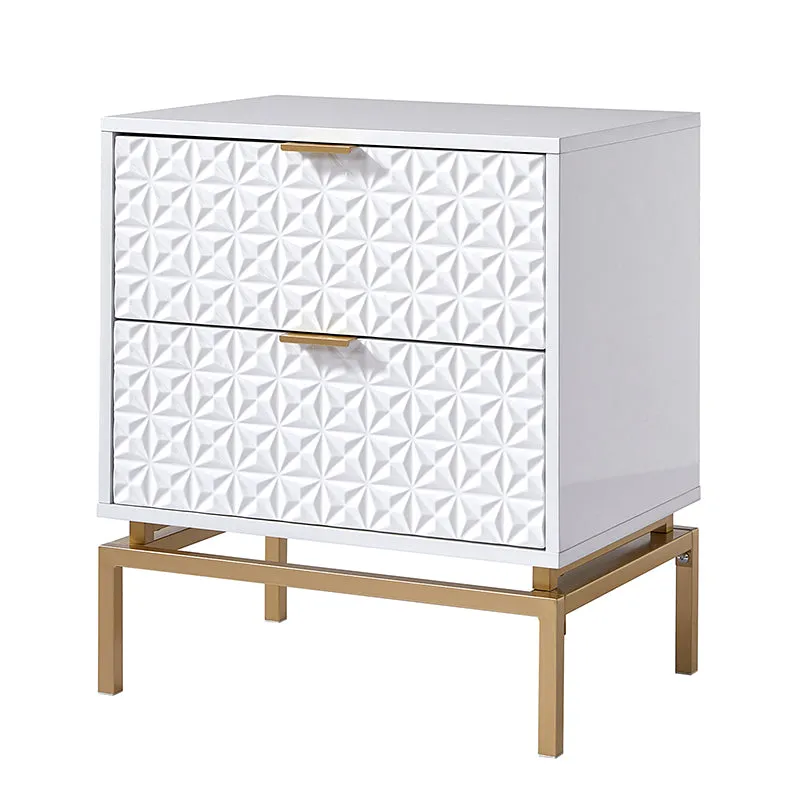 Rodolfo 25" Tall 2-Drawer Nightstand