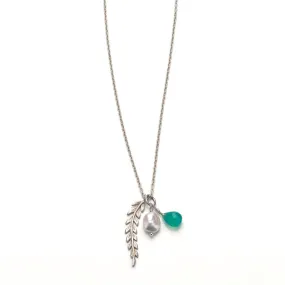 Rome single leaf necklace