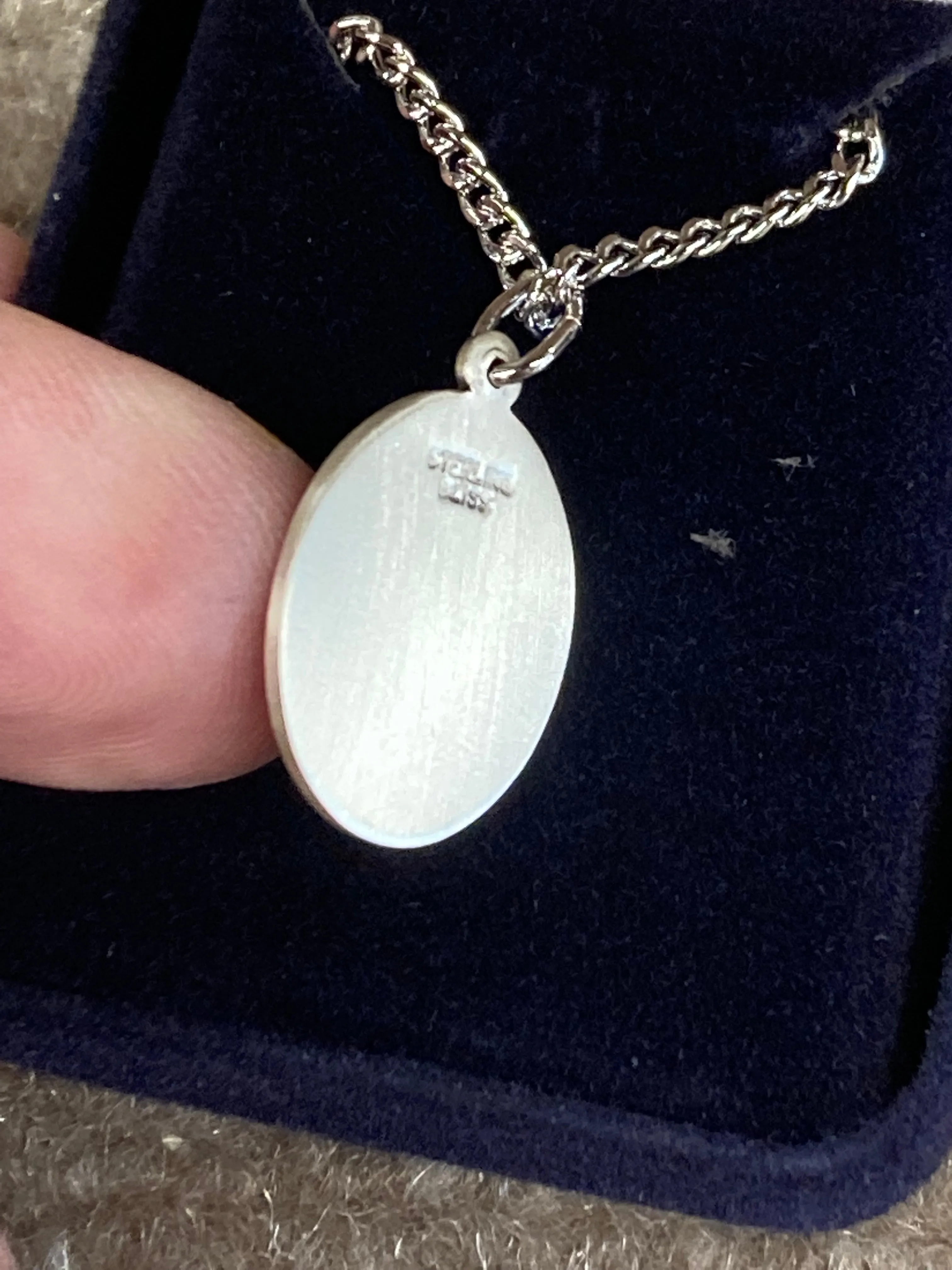 Saint Teresa Of Avila Silver Pendant With Chain Religious