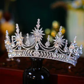 Sheer Class Baroque Luxury Rhinestone Crystal Wedding Crown-Bridal or Quince Tiara