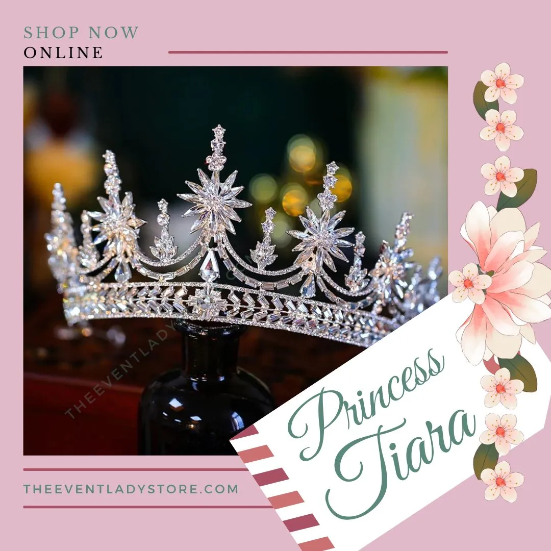 Sheer Class Baroque Luxury Rhinestone Crystal Wedding Crown-Bridal or Quince Tiara